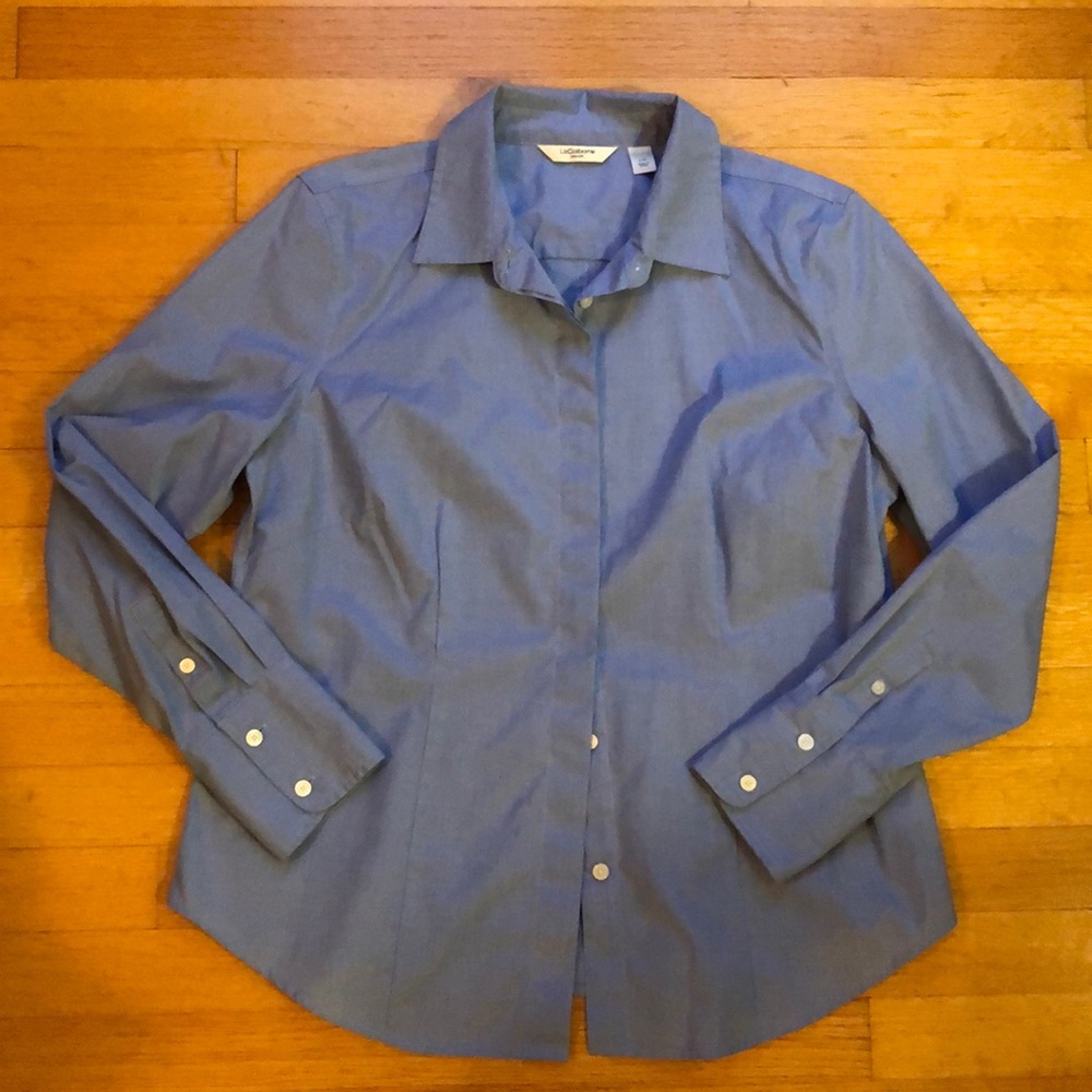Liz claiborne long sleeve button up blouse